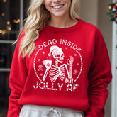 Sandjest Funny Skeleton Sweatshirt Christmas Gift for Cocoa Lover Friend Women